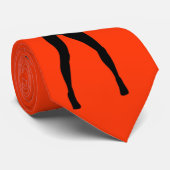 Cravate orange avec femme Saxo - Choisir la couleu (Roulé)
