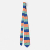 Cravate Orange & Blue Stripes (Dos)