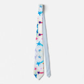 Cravate Orange & Blue Stripes (Devant)