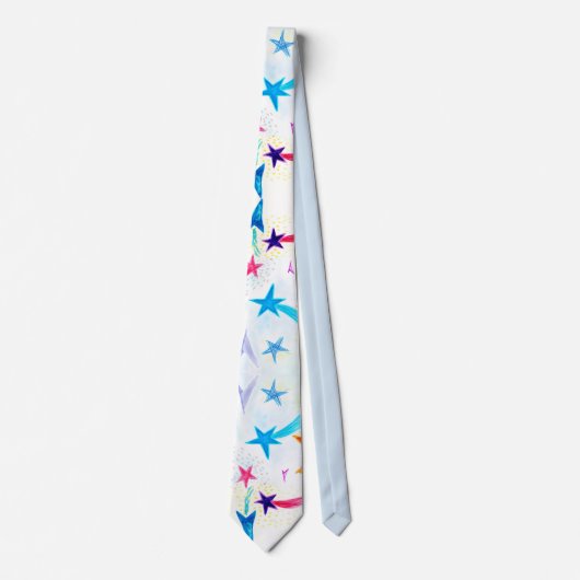 Cravate Orange & Blue Stripes (Devant)