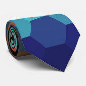 Cravate Orange Blue Zigzag Motif sans mer 2 (Roulé)