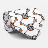 Cravate orange de mascotte de bouledogue de (Roulé)