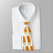 Cravate ORANGE de POP de GLACE (Attaché)