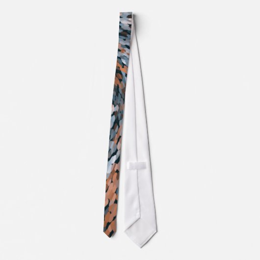 Cravate orange et bleu (Dos)