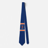 Cravate Orange et bleu marine (Devant)