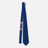Cravate Orange et bleu marine (Dos)