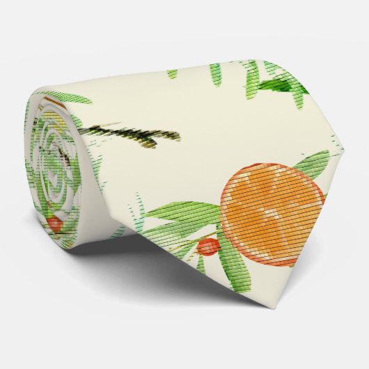 CRAVATE ORANGE ET CINNAMON (Roulé)