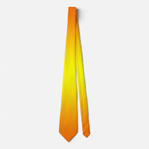 Cravate orange et jaune
