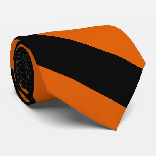 Cravate Orange et noir II (Roulé)