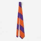 Cravate Orange et Plum Broad University Stripe (Dos)