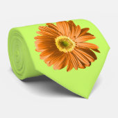 Cravate Orange Gerbera Daisy Flower (Roulé)