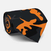 Cravate Orange Highlights Camo (Roulé)