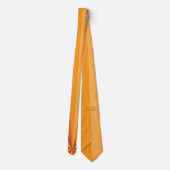Cravate orange illusion d'optique pour homme (Dos)
