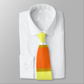 Cravate Orange, jaune et White Stripes (Attaché)