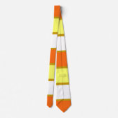 Cravate Orange, jaune et White Stripes (Dos)