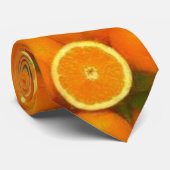 Cravate Orange Julius II (Roulé)