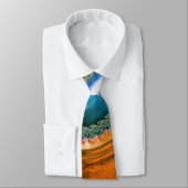 Cravate Orange Mandelbrot (Attaché)