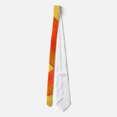 Cravate Orange or avec arty Feuilles d'automne (Dos)