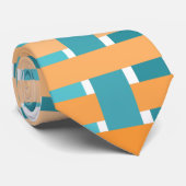 Cravate Orange plaqué dégradé (Roulé)