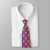 Cravate Orange Slice on Purple Background (Attaché)