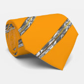 Cravate Orange Stipe (Roulé)