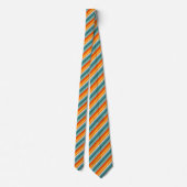 Cravate Orange Turquoise trié (Dos)