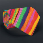 Cravate Orange Turquoise Yellow Tie Tee Stripes Motif<br><div class="desc">Cette cravate a des rayures de couleur cravate brillante dans un arc-en-ciel de couleurs incluant rouge,  rose,  vert,  bleu,  violet,  orange et jaune. SUPER !</div>