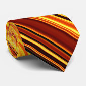 Cravate orange vif (Roulé)