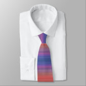Cravate Orange violet et bleu Horizontal Stripes Design (Attaché)