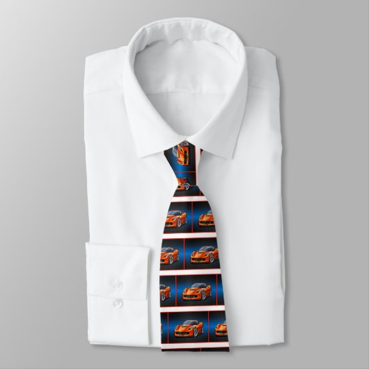 Cravate Orange_Z06 (Attaché)
