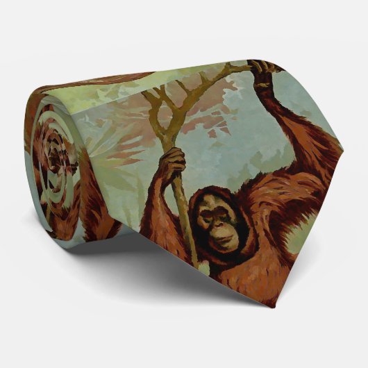 Cravate orangoutan vintage (Roulé)