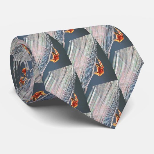 Cravate Orb Spider on Web (Roulé)