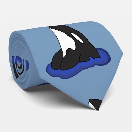 Cravate Orca Killer Whale (Roulé)
