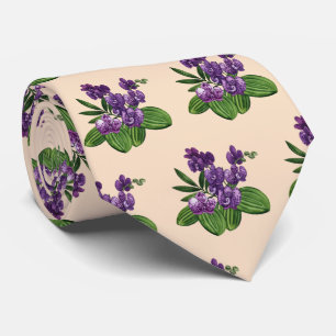 Cravate Orchidée
