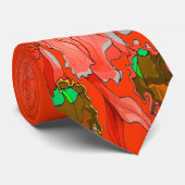 CRAVATE ORCHIDÉE DE CORAIL (Roulé)