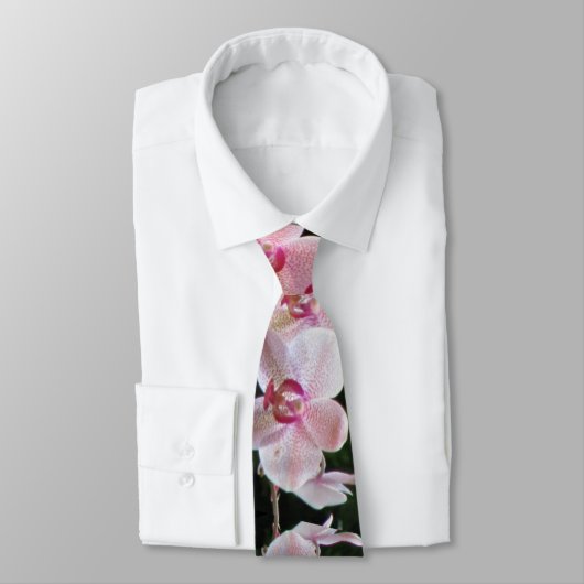 Cravate orchidée rose (Attaché)