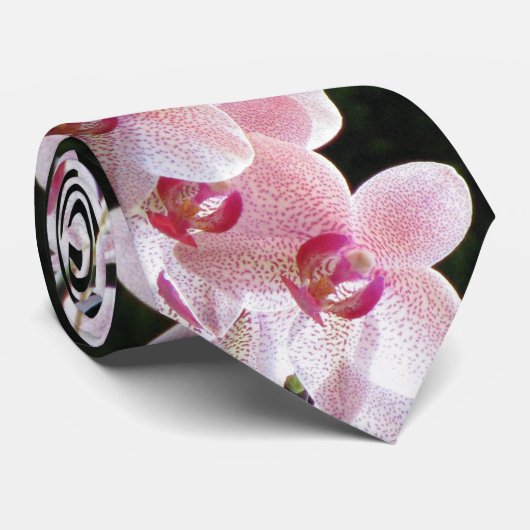 Cravate orchidée rose (Roulé)