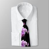 Cravate Orchidée rose du © P Wherrell sur l'arrière - plan (Attaché)