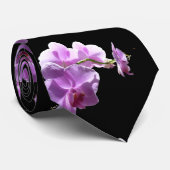 Cravate Orchidée rose du © P Wherrell sur l'arrière - plan (Roulé)