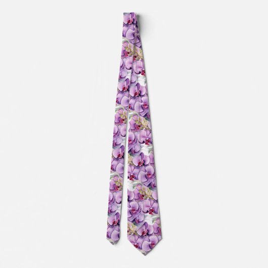 Cravate Orchidée violette (Dos)