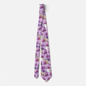 Cravate Orchidée violette (Dos)