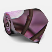 Cravate Orchidées roses sautantes sur un arrière - plan (Roulé)