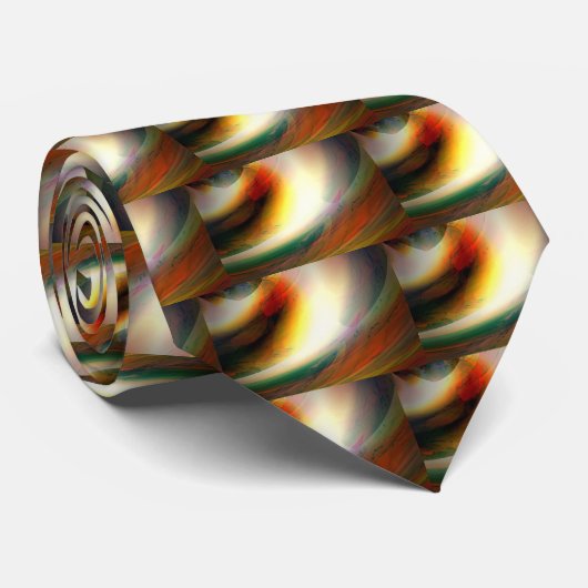 Cravate Ordinateur numérique Abstrait (Roulé)