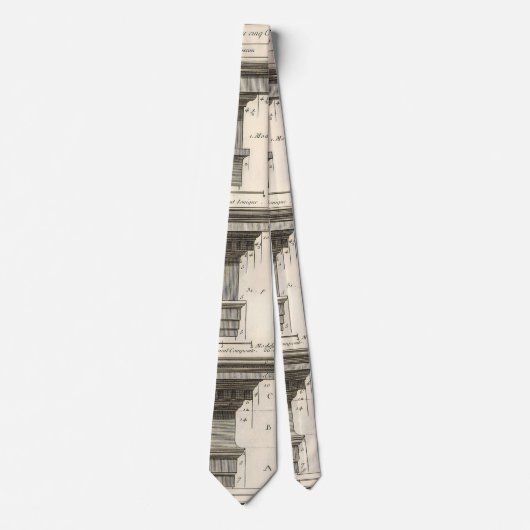 Cravate Ordres d'architecture, Entablatures Vintages (Devant)
