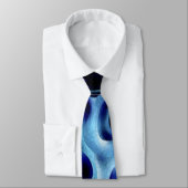 Cravate orientale de flamme bleue (Attaché)