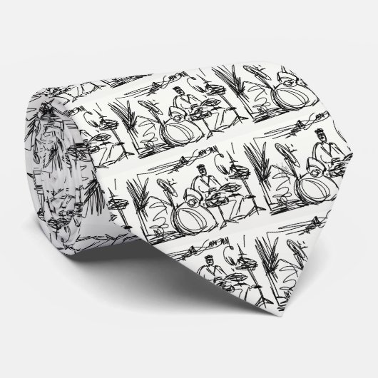 Cravate orientée de musique (Roulé)