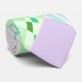 Cravate Origami Chintz (L) Vert Turquoise rose Lilac (Roulé)