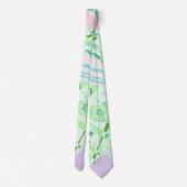 Cravate Origami Chintz (L) Vert Turquoise rose Lilac (Dos)