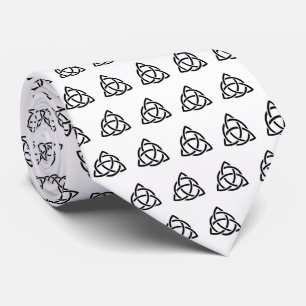 Cravate Original Celtic Triquetra noeud noir icône motif