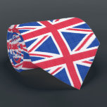 Cravate Original cross-stitch design Union Jack<br><div class="desc">Original cross-stitch design Union Jack</div>